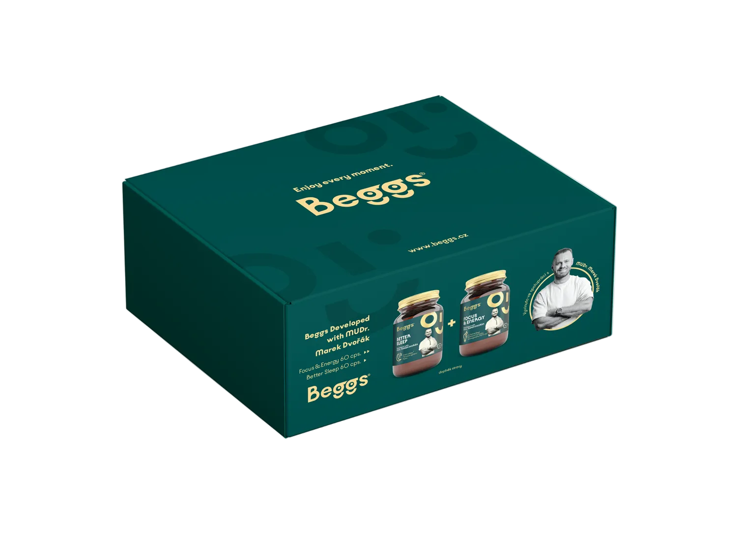 Beggs developed with MUDr. Marek Dvořák (Better Sleep 60 cps. + Focus and Energy 60 cps.)