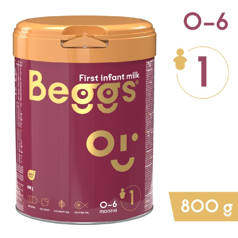 Beggs 1 počáteční mléko (800 g)