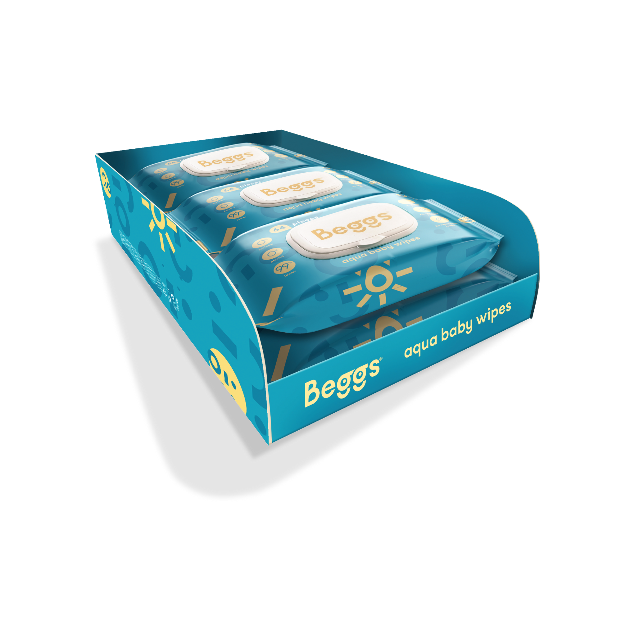 6x vlhčené splachovatelné ubrousky (64 ks)