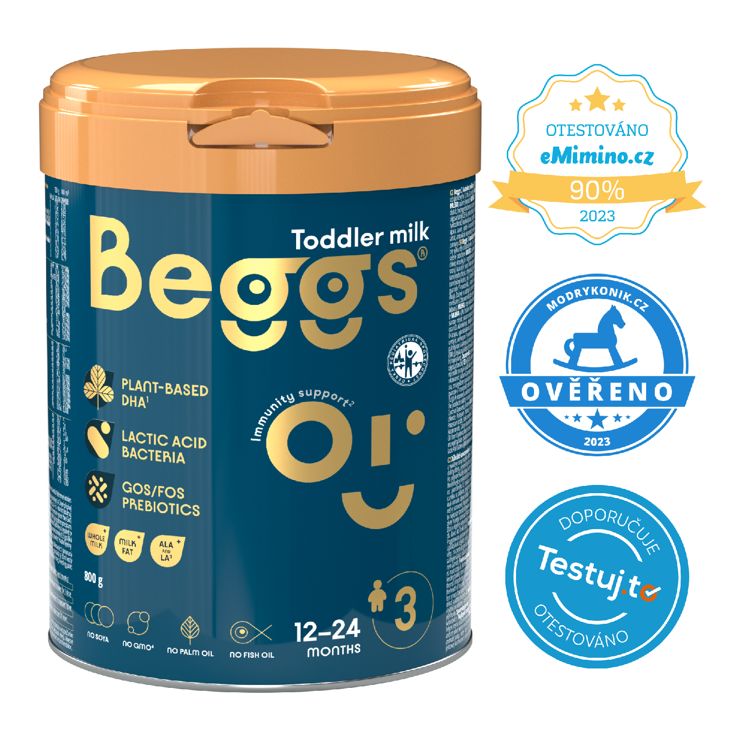 Beggs 3 batolecí mléko 2,4 kg (3x800 g), box + pexeso