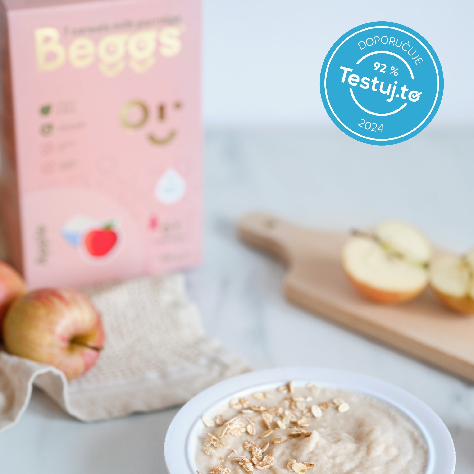 3x Beggs Mléčná 7zrnná kaše jablečná (200 g)