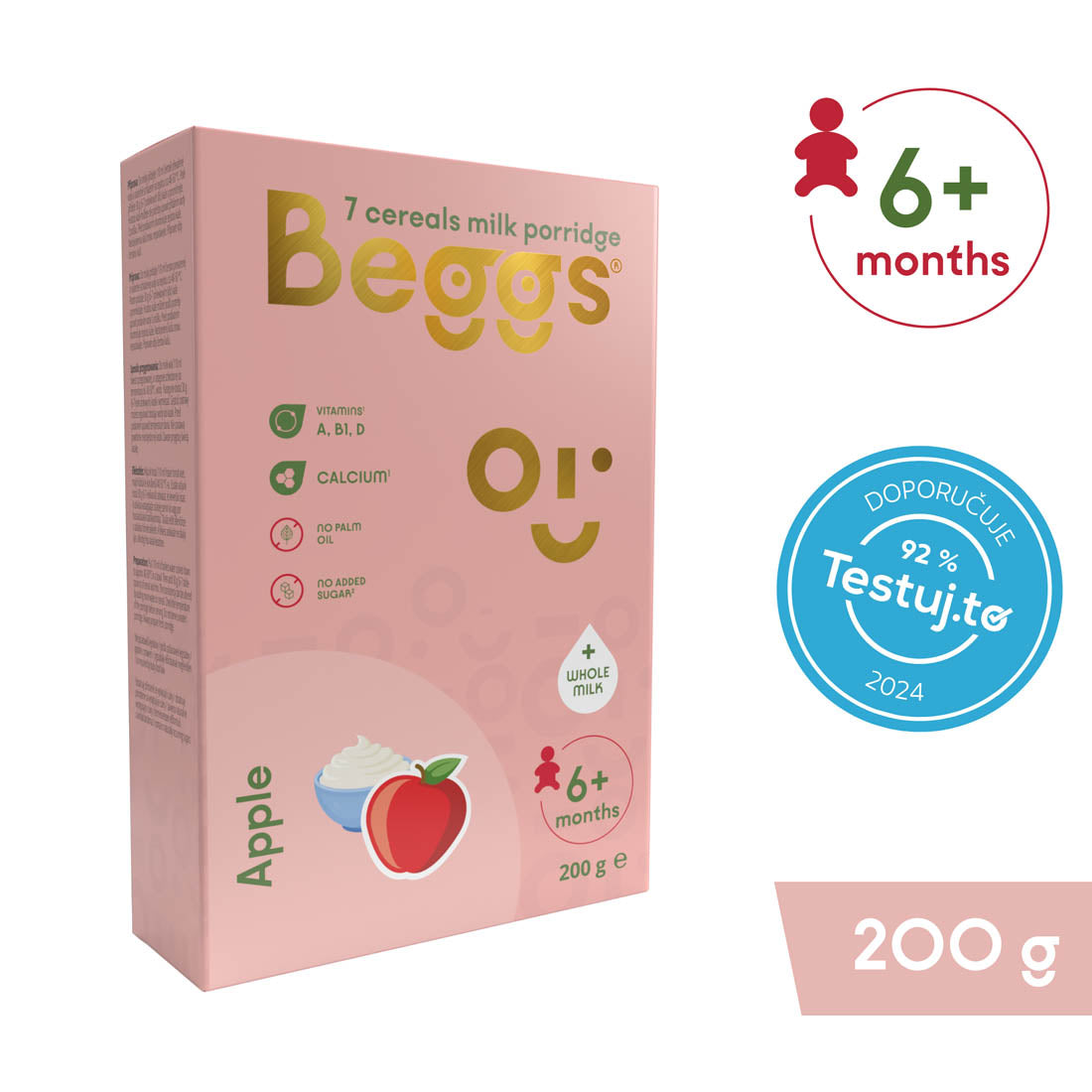 Beggs Mléčná 7zrnná kaše jablečná (200 g)