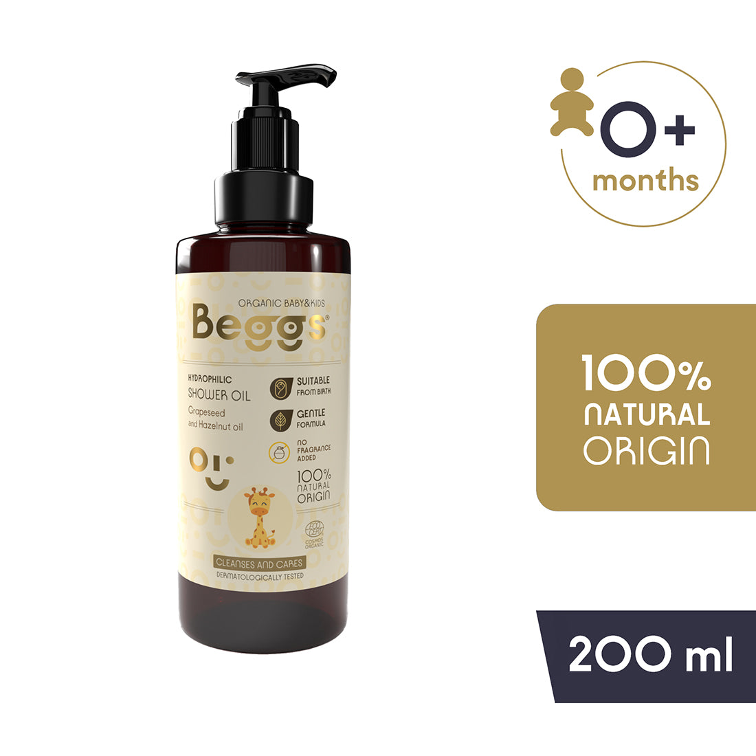 Beggs Dětský mycí olej (200 ml)**