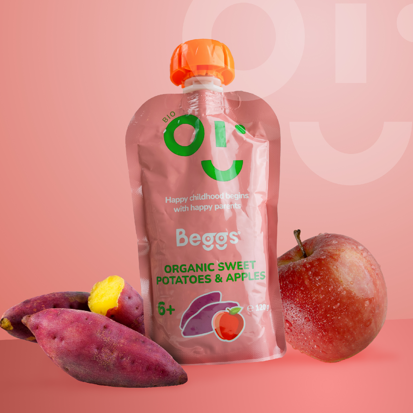 Beggs BIO Batáty a jablka (120 g)