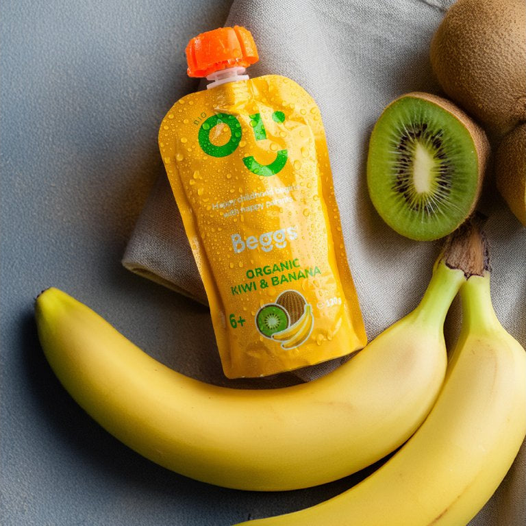 Beggs BIO Kiwi a banán (120 g)