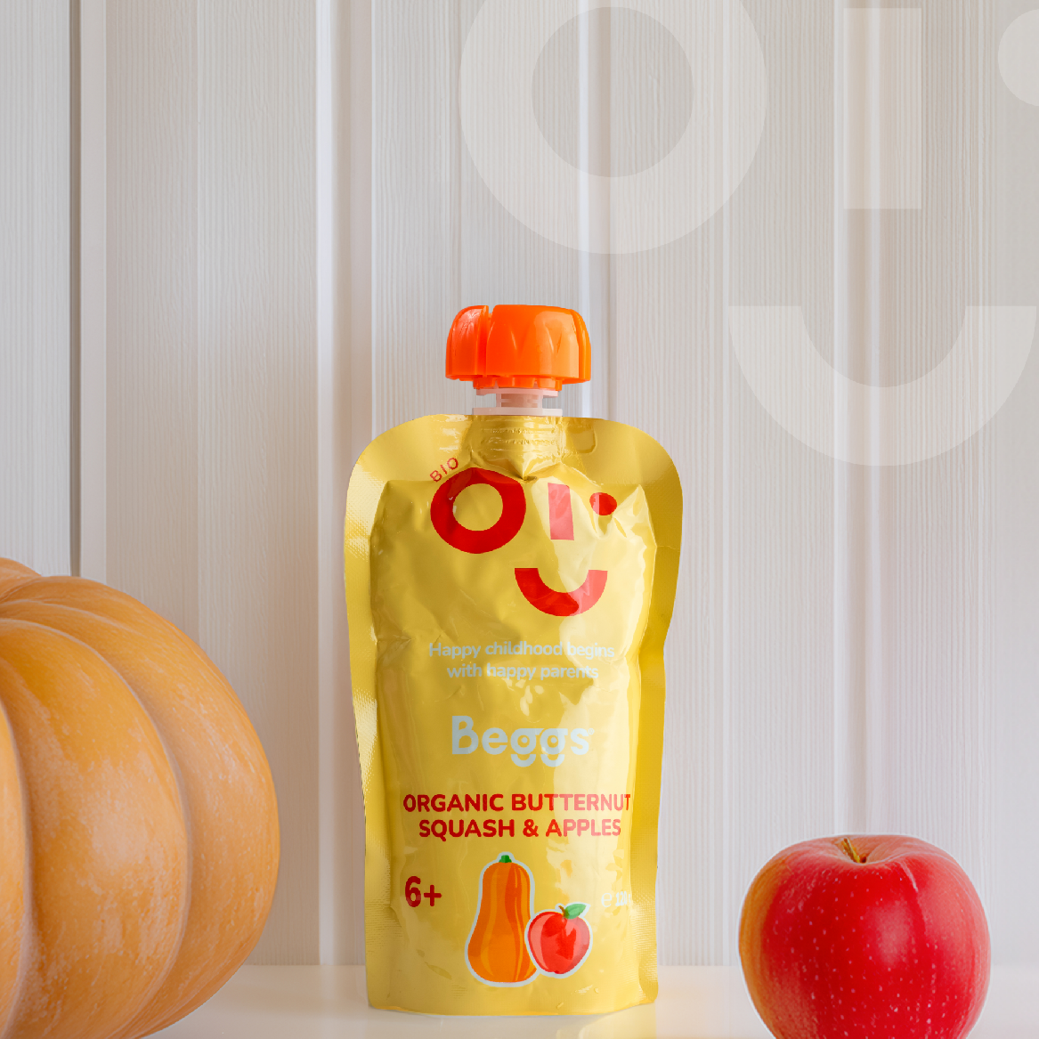 Beggs BIO Máslová dýně a jablka (120 g)