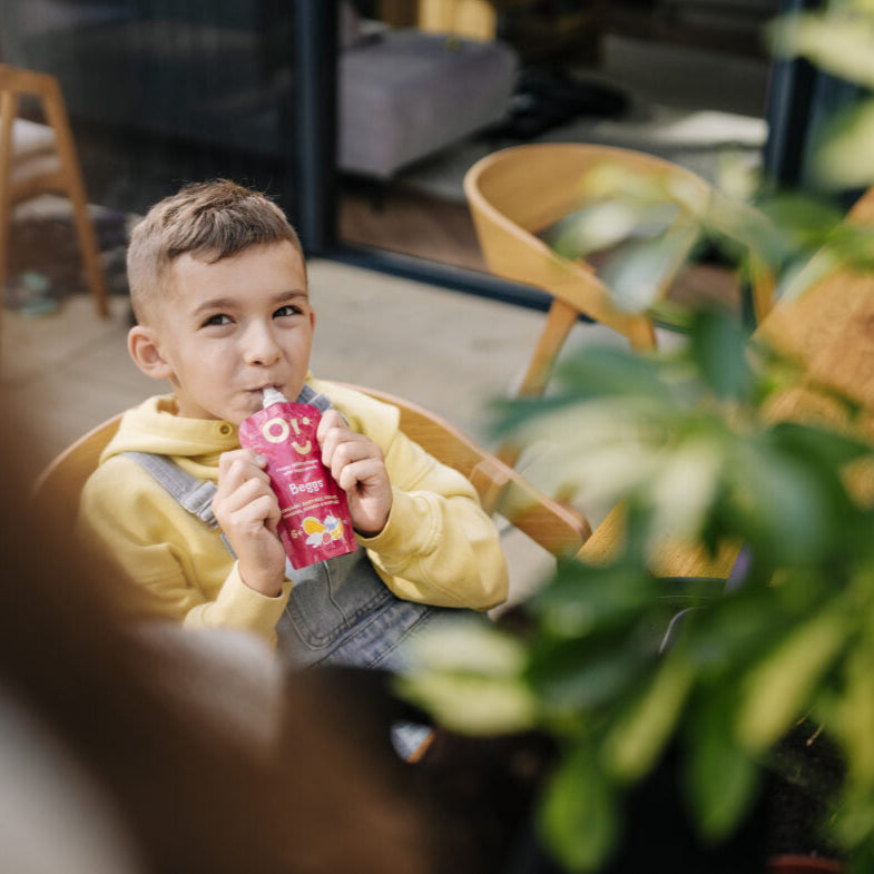 BIO Dětská rýže s jogurtem, banánem, mangem a malinami (120 g)