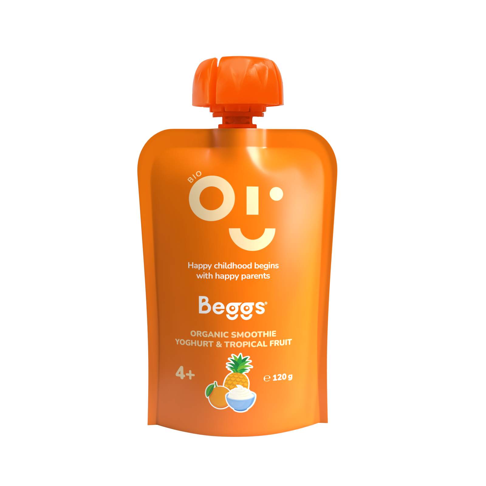 BIO Smoothie s jogurtem a tropickým ovocem (120 g)