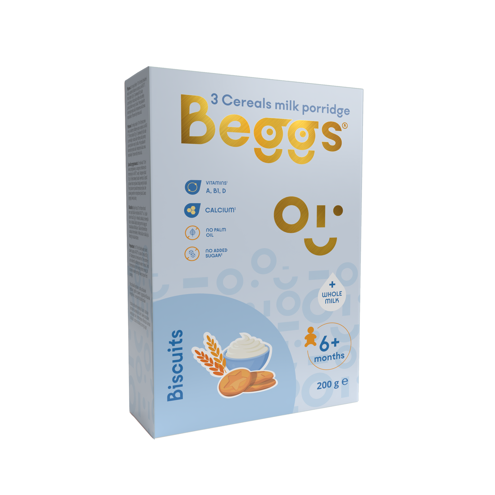 Mléčná 3zrnná kaše se sušenkami (200 g)