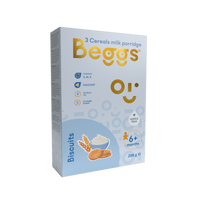 Beggs Mliečna 3zrnná kaša so sušienkami (200 g)