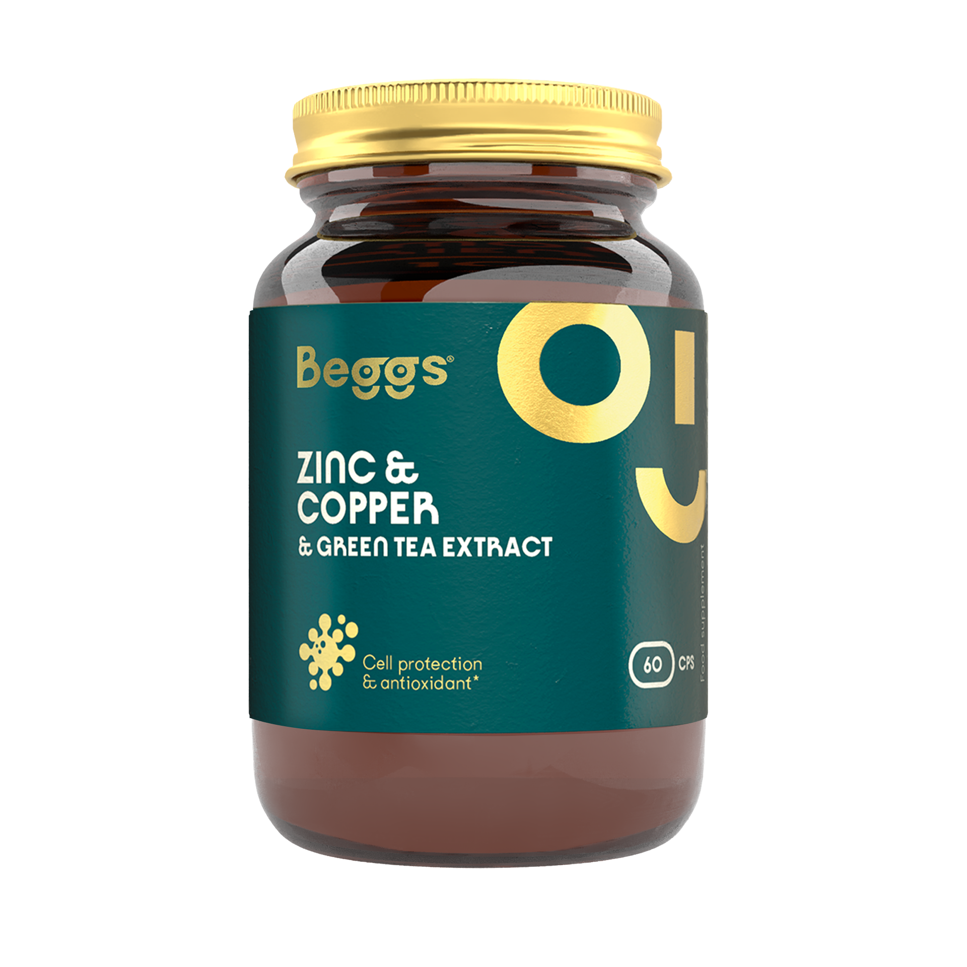 Zinc & Copper & Green Tea Extract (60 kapslí)