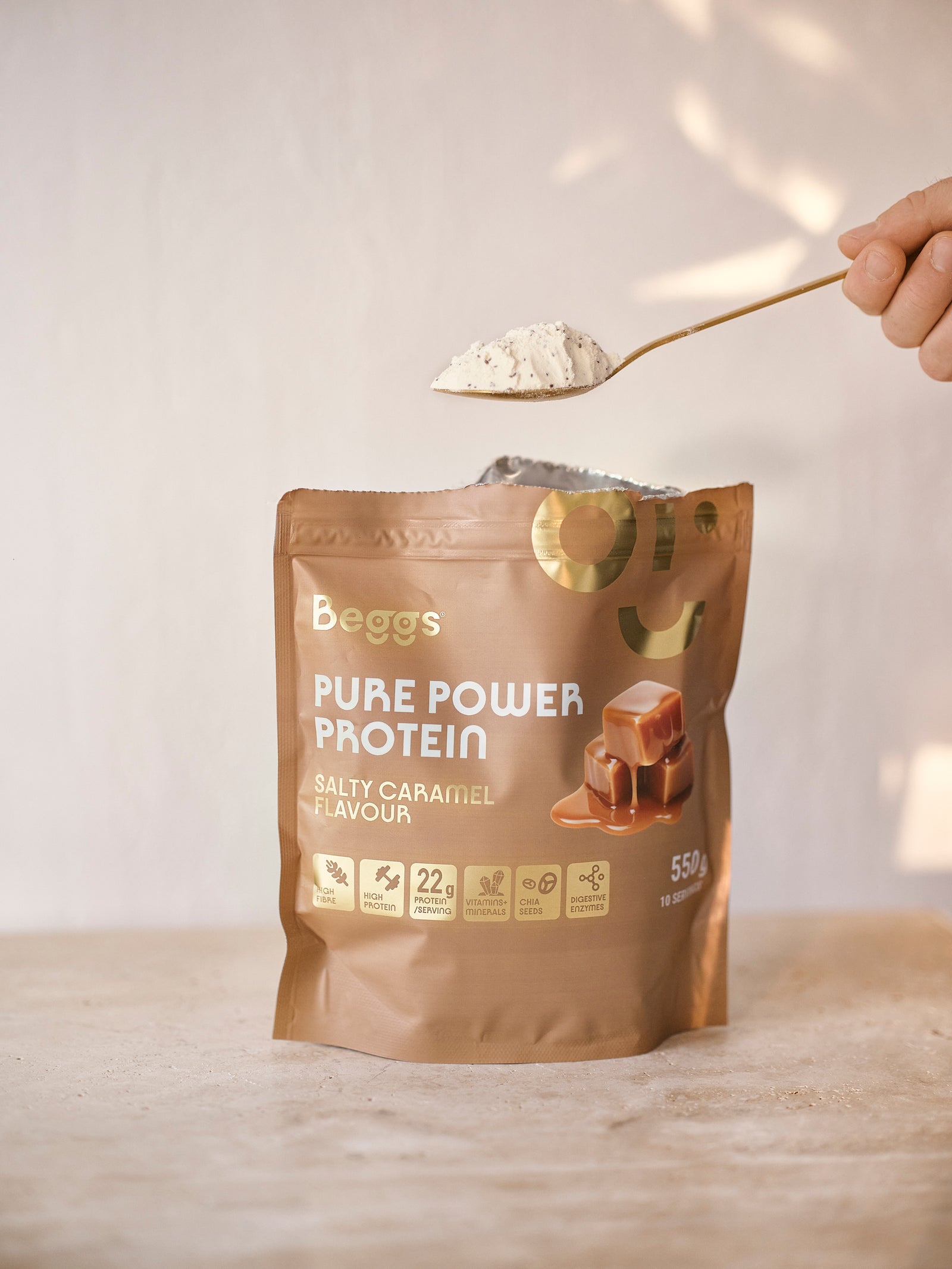 Pure Power Protein – slaný karamel (550 g)