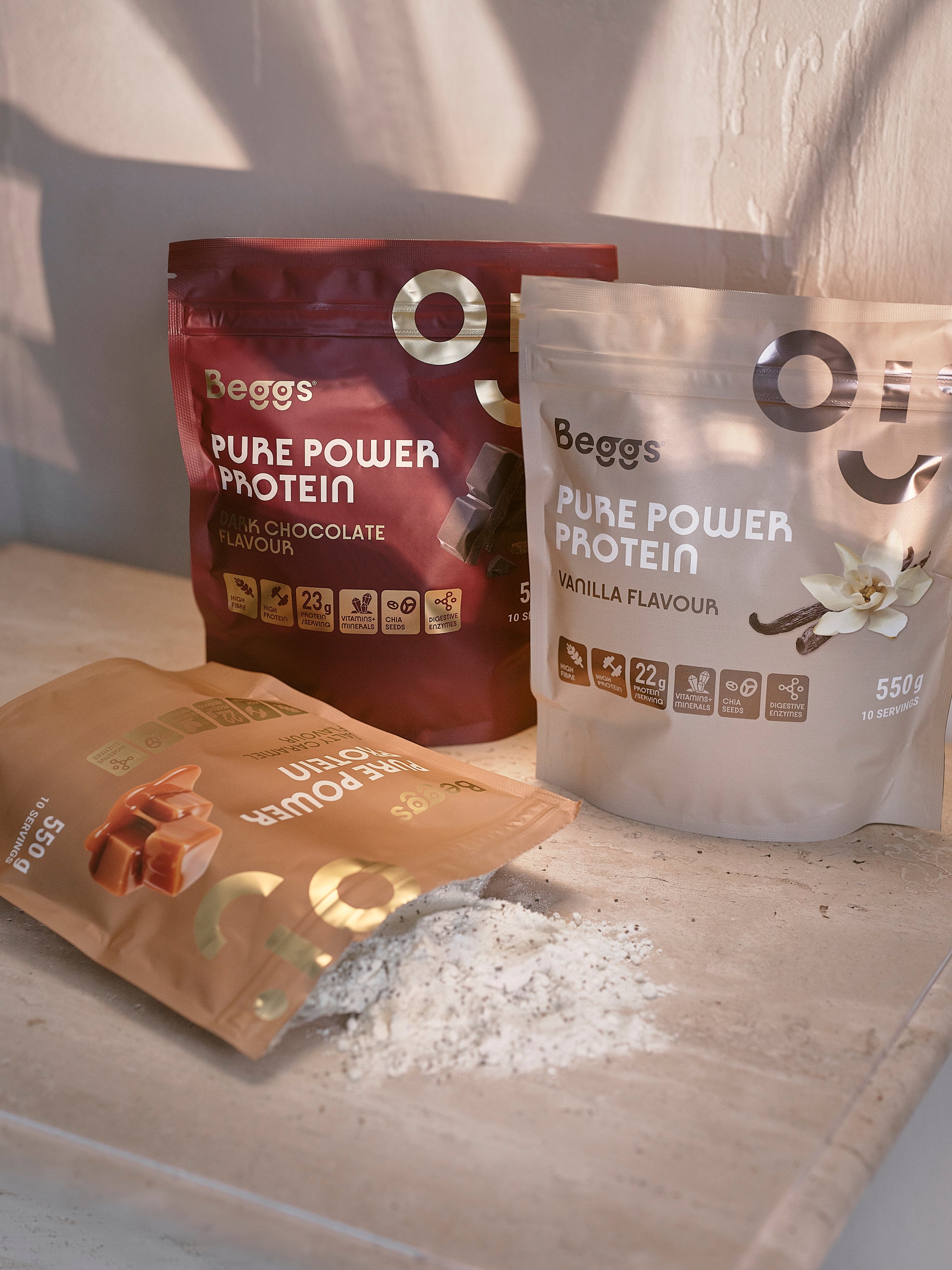 Pure Power Protein – hořká čokoláda (550 g)