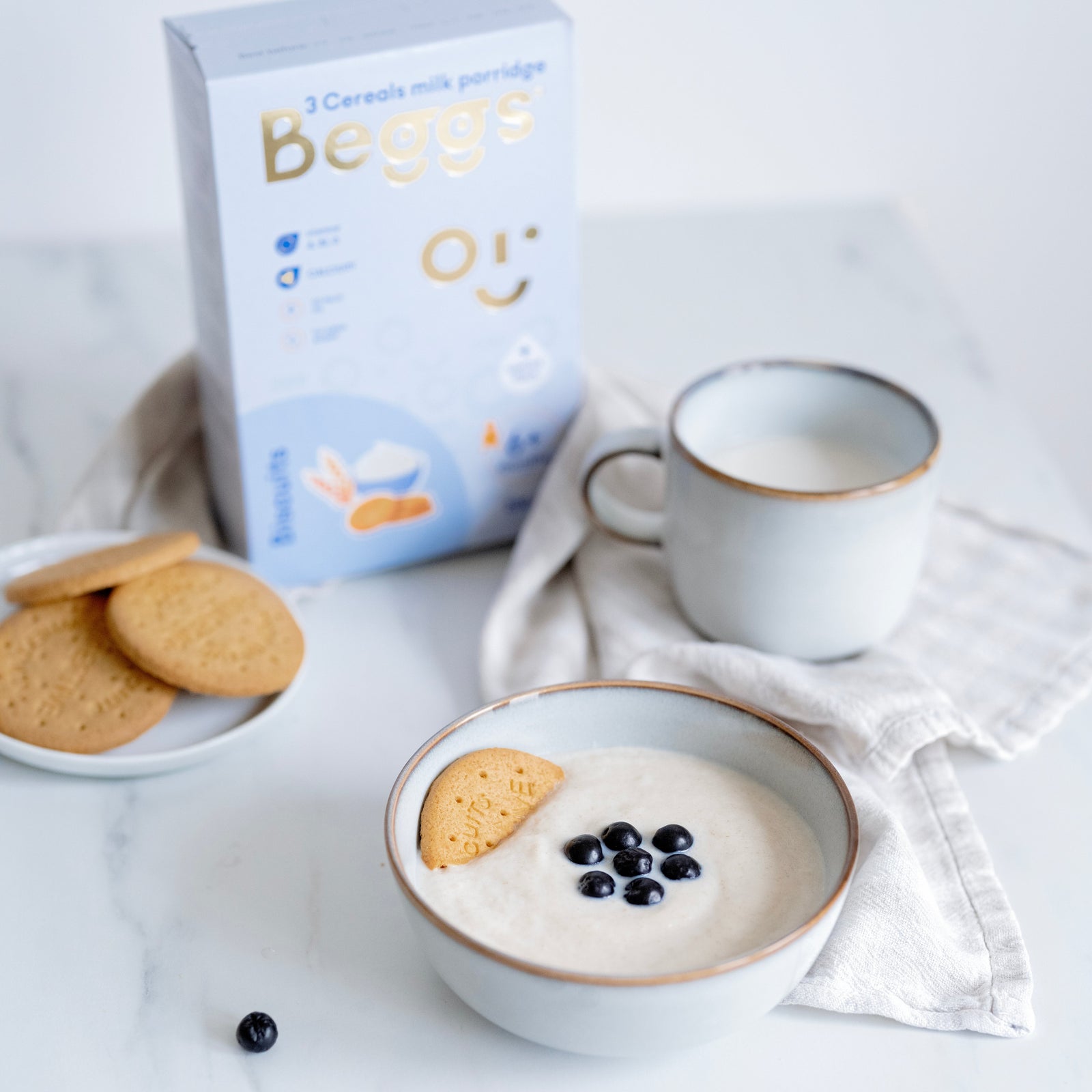 Mléčná 3zrnná kaše se sušenkami (200 g)