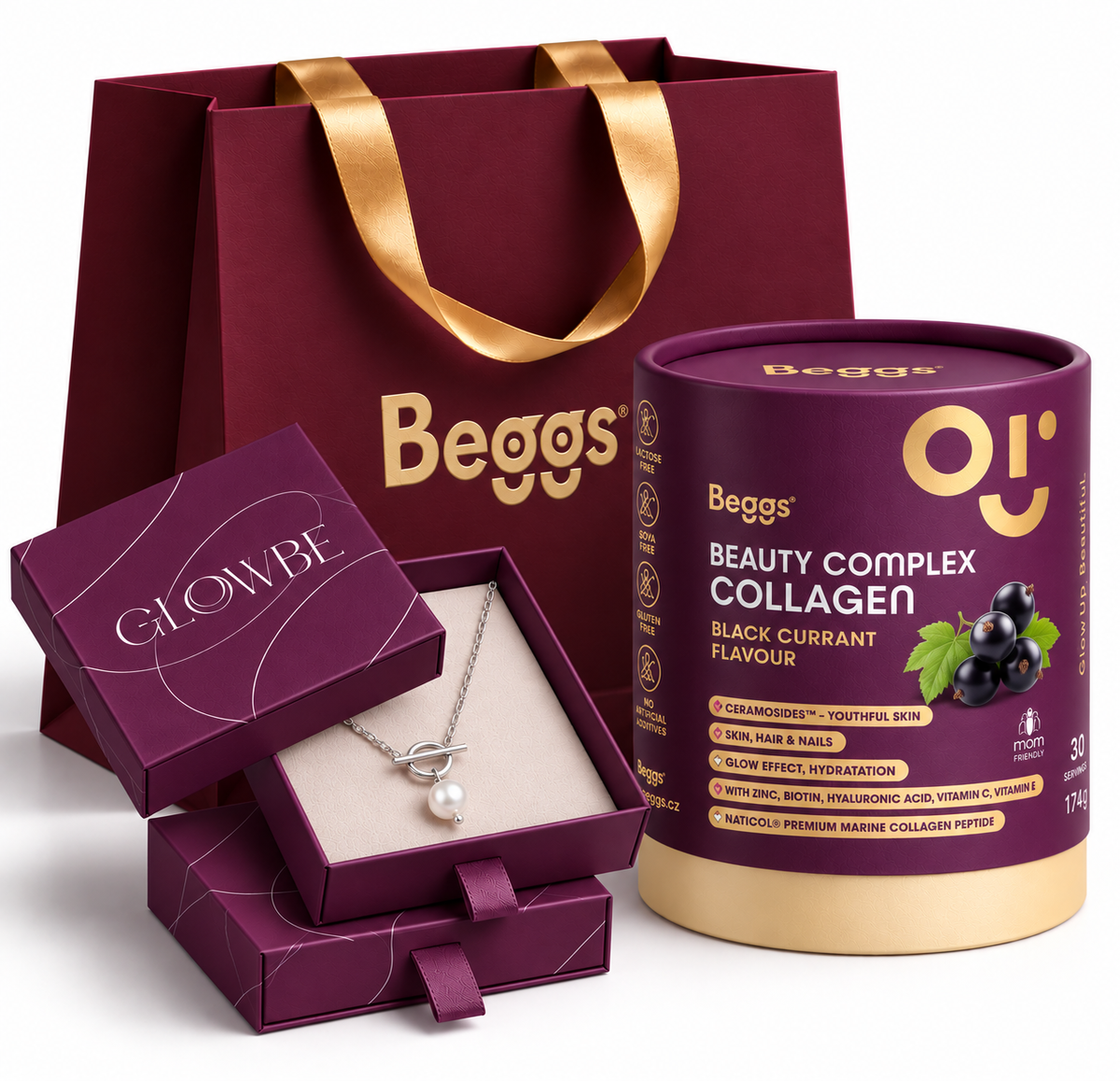 Beggs Beauty and Glow kolagen Mango 30x5,7g