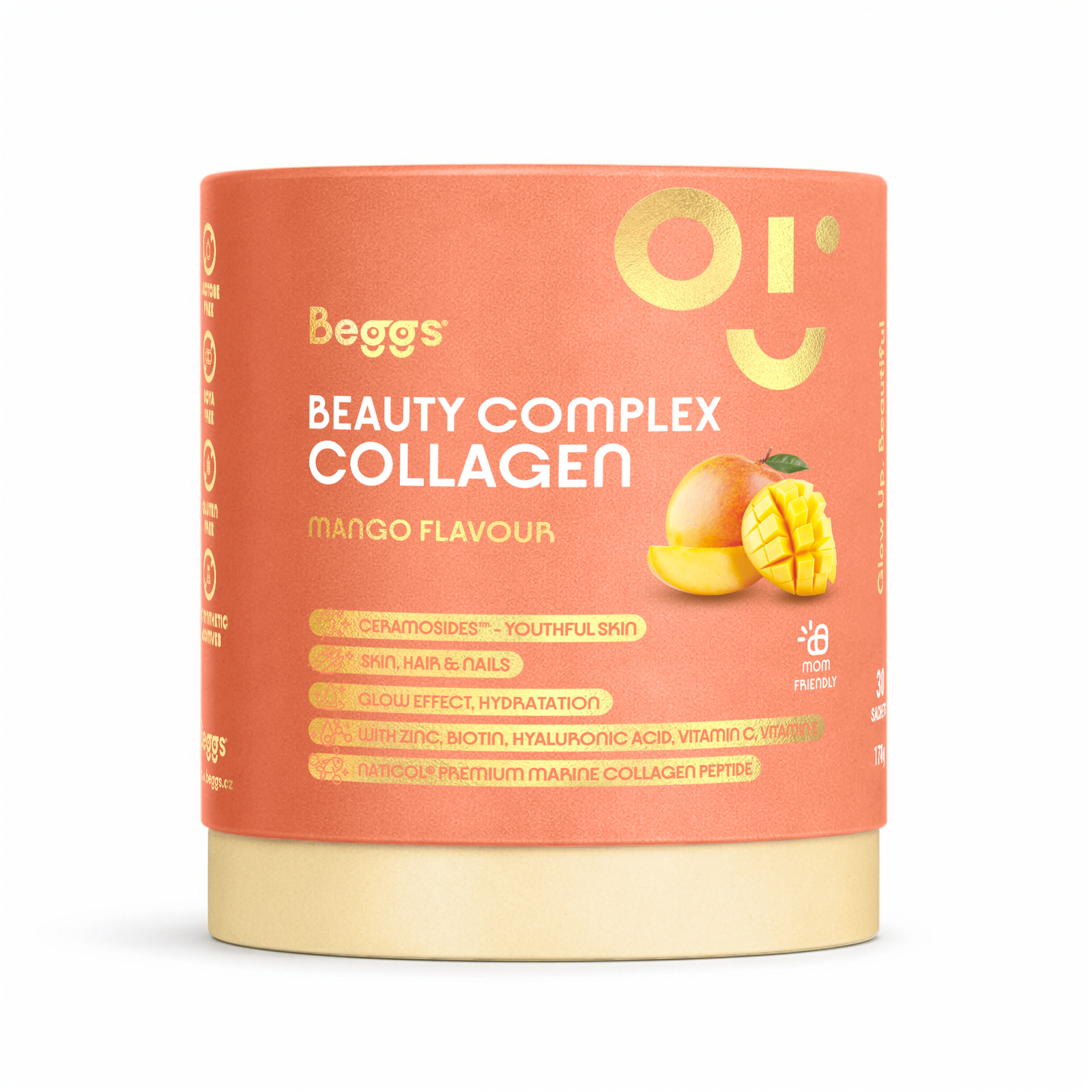 Beggs Beauty and Glow collagen Mango 30x5,7g