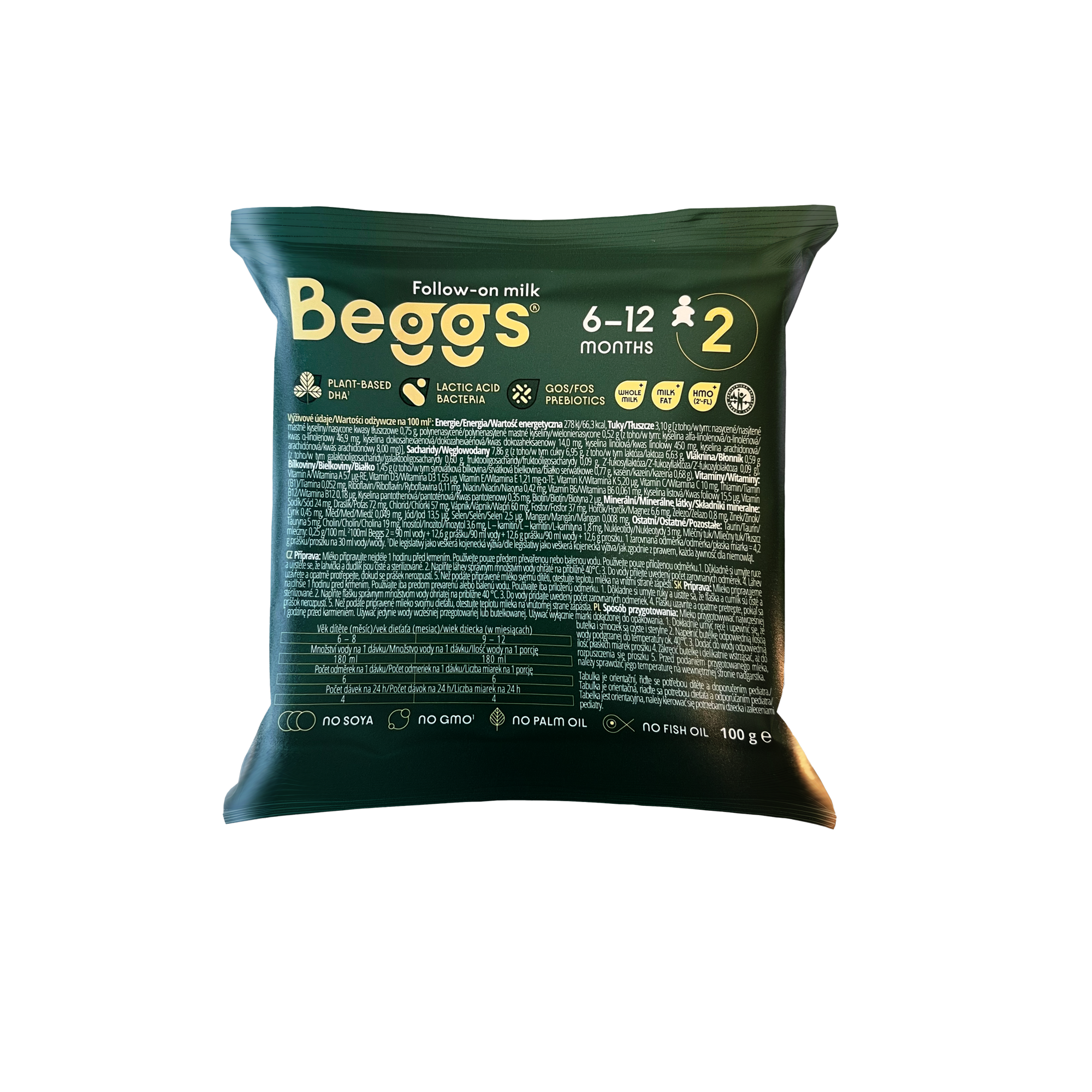 Beggs 2 pokračovací mléko (100 g)