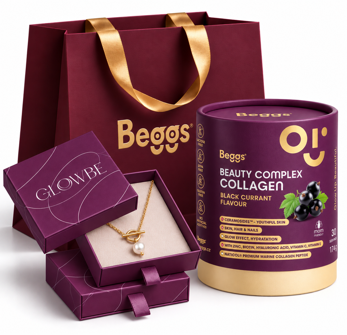 Beggs Beauty and Glow kolagen Mango 30x5,7g