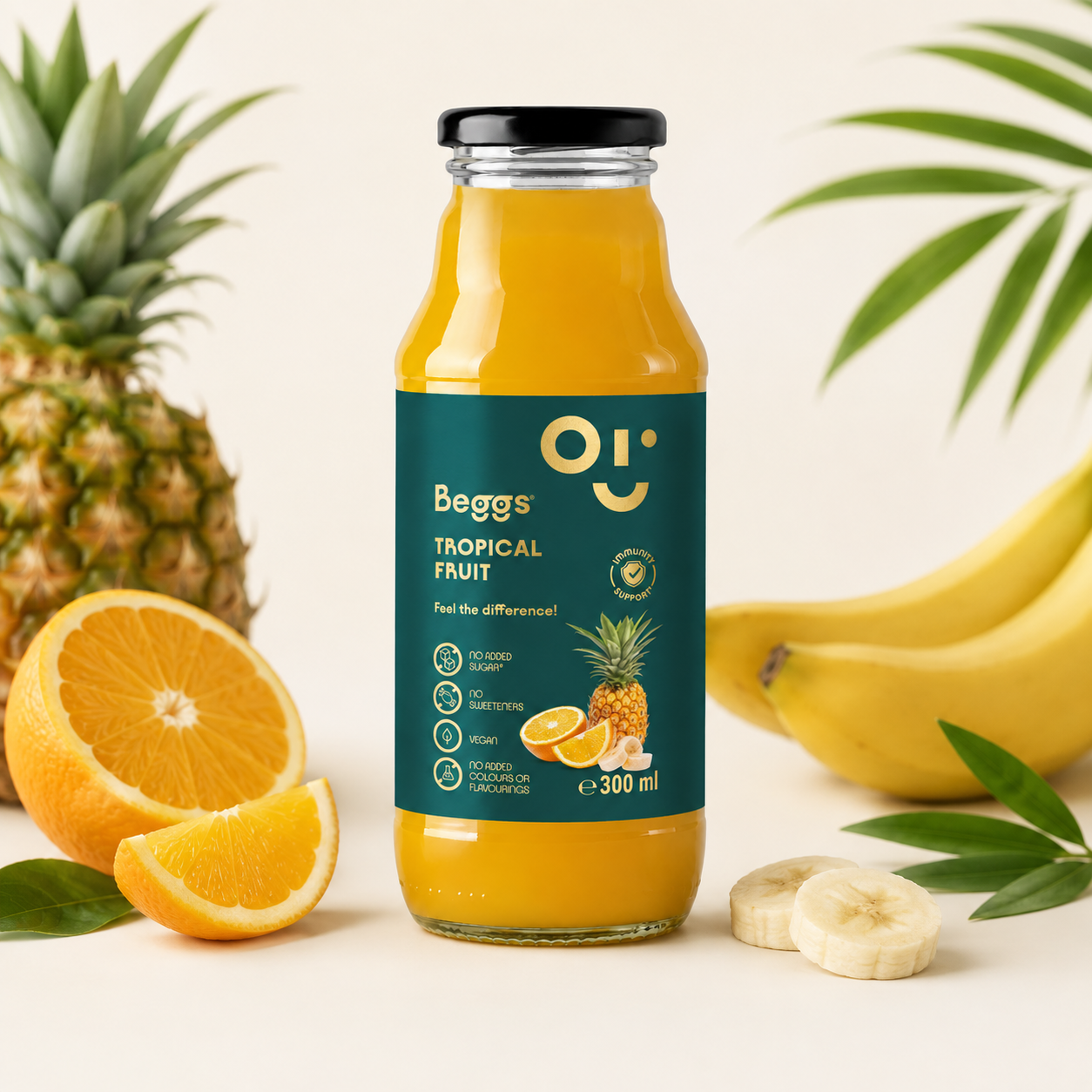 Napój owocowy Beggs o smaku owoców tropikalnych (300 ml)