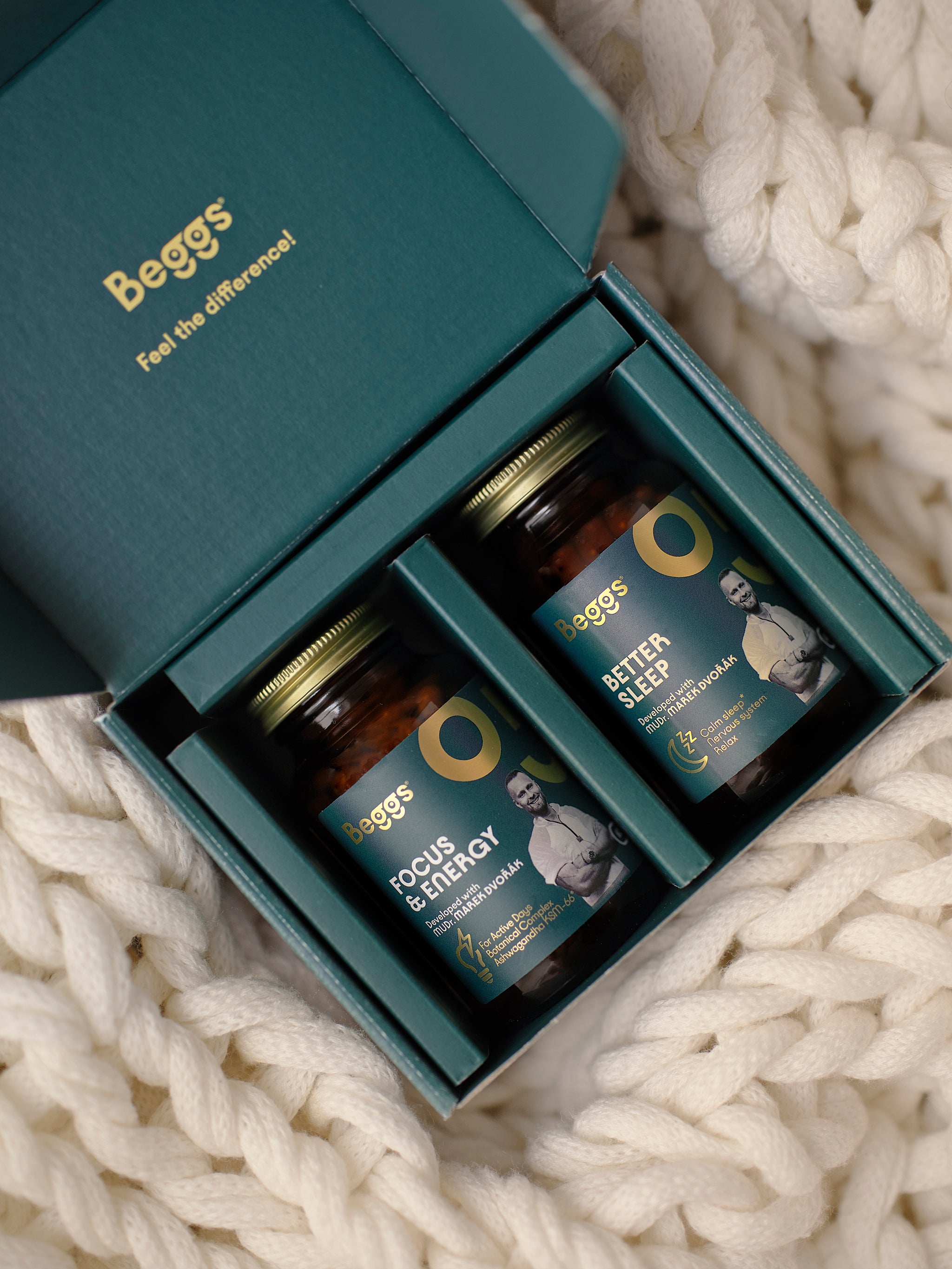 Beggs developed with MUDr. Marek Dvořák (Better Sleep + Focus & Energy)